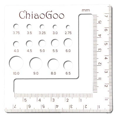 Chiagoo Swatch and Needle Gauge (3"/7.5 cm)