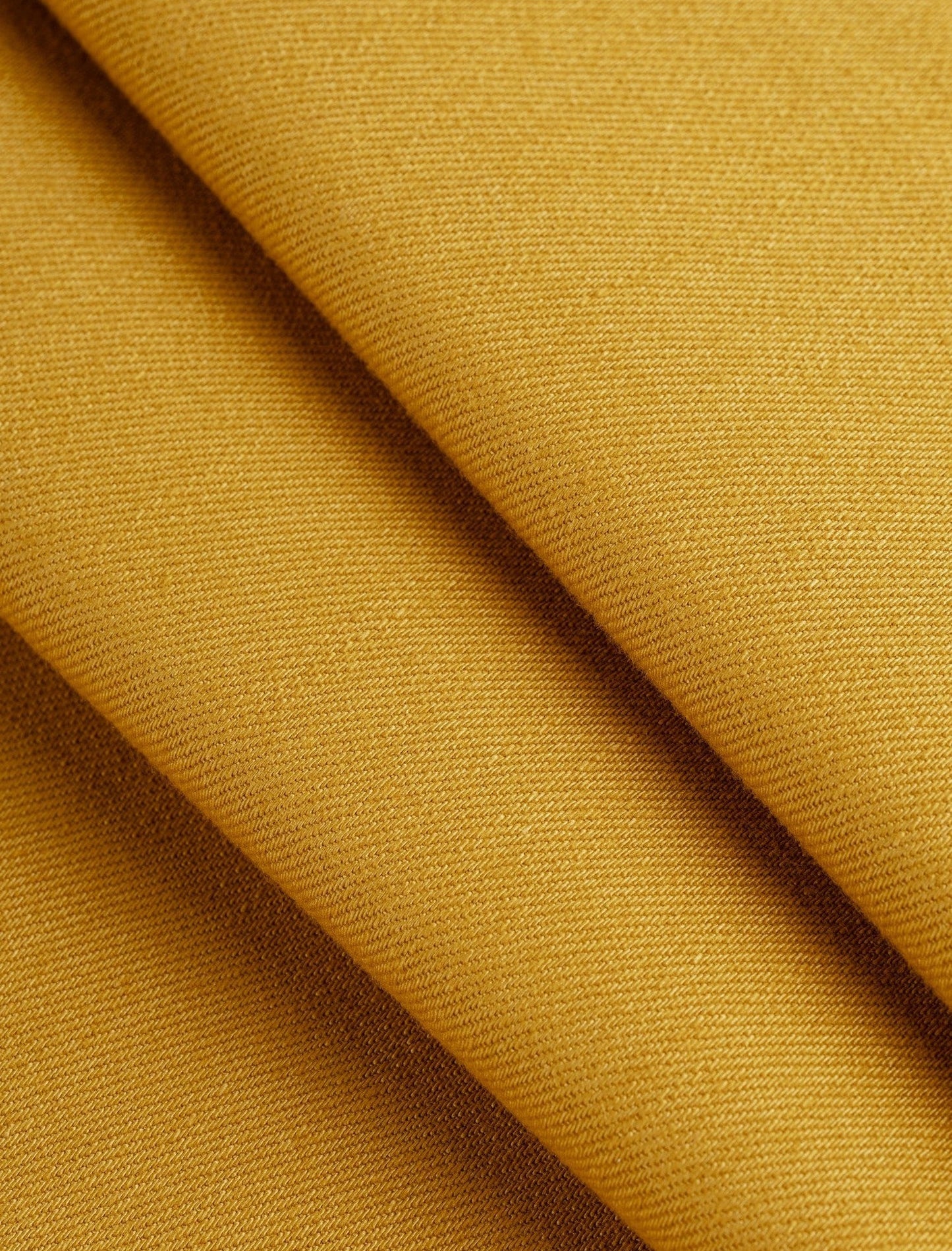 10oz Organic Cotton Stretch Bull Denim - Marigold (Per ½ Meter)
