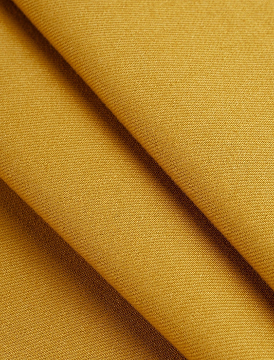 10oz Organic Cotton Stretch Bull Denim - Marigold (Per ½ Meter)