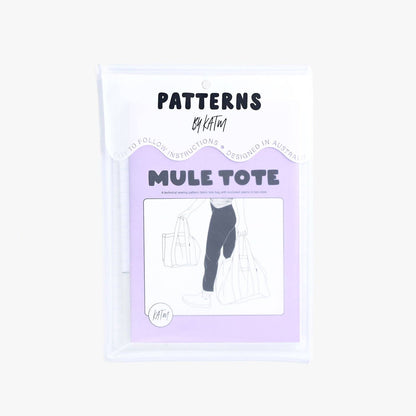 Mule Tote Printed Paper Pattern | Sewing Pattern by KATM