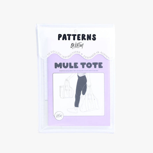 Mule Tote Printed Paper Pattern | Sewing Pattern by KATM