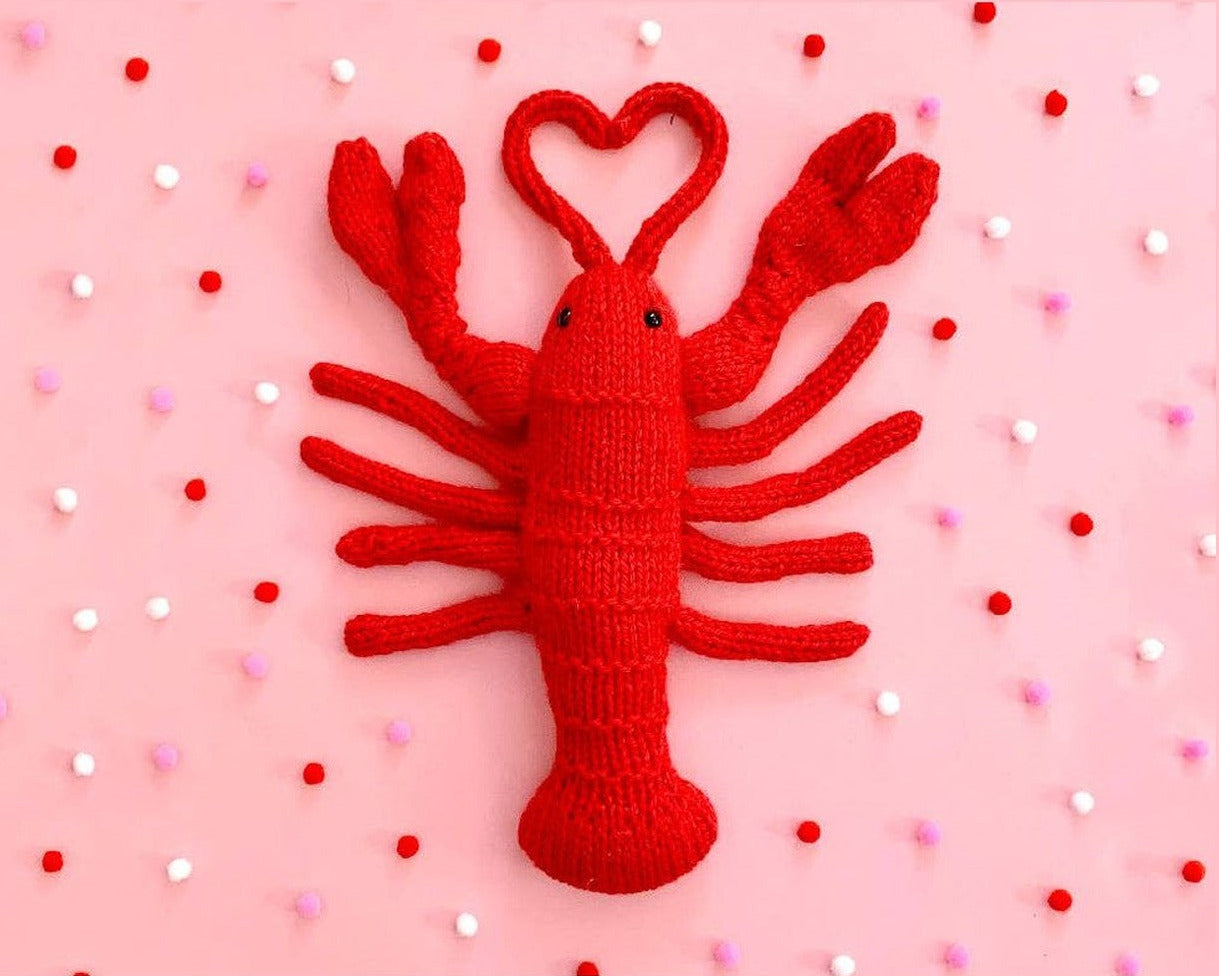 Lobster Knitting Kit by Sincerely Louise