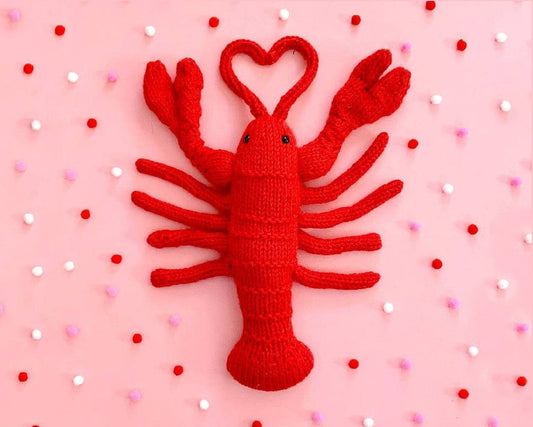 Lobster Knitting Kit by Sincerely Louise