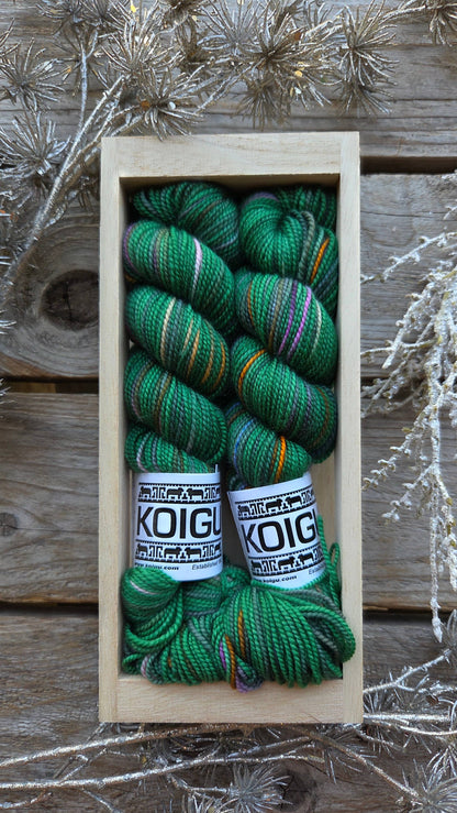 Koigu Wool Designs - Holiday Sock Crates Sock Yarn