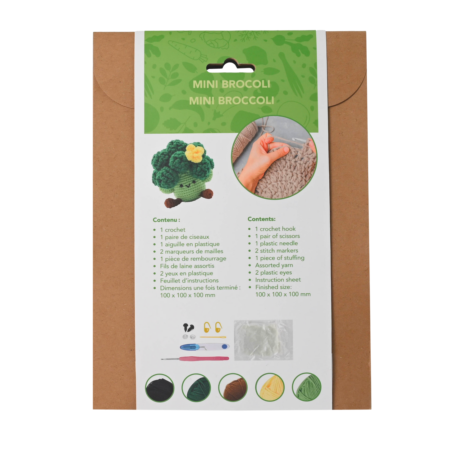 Mini Brocoli Buddy - DIY Crochet Kit