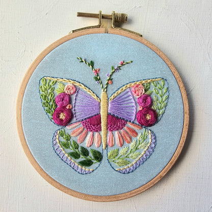 Beginner Butterfly Sampler- Embroidery Kit