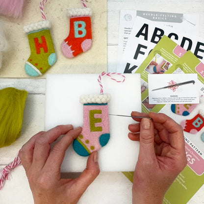 Christmas Stocking - Needle Felting Kit