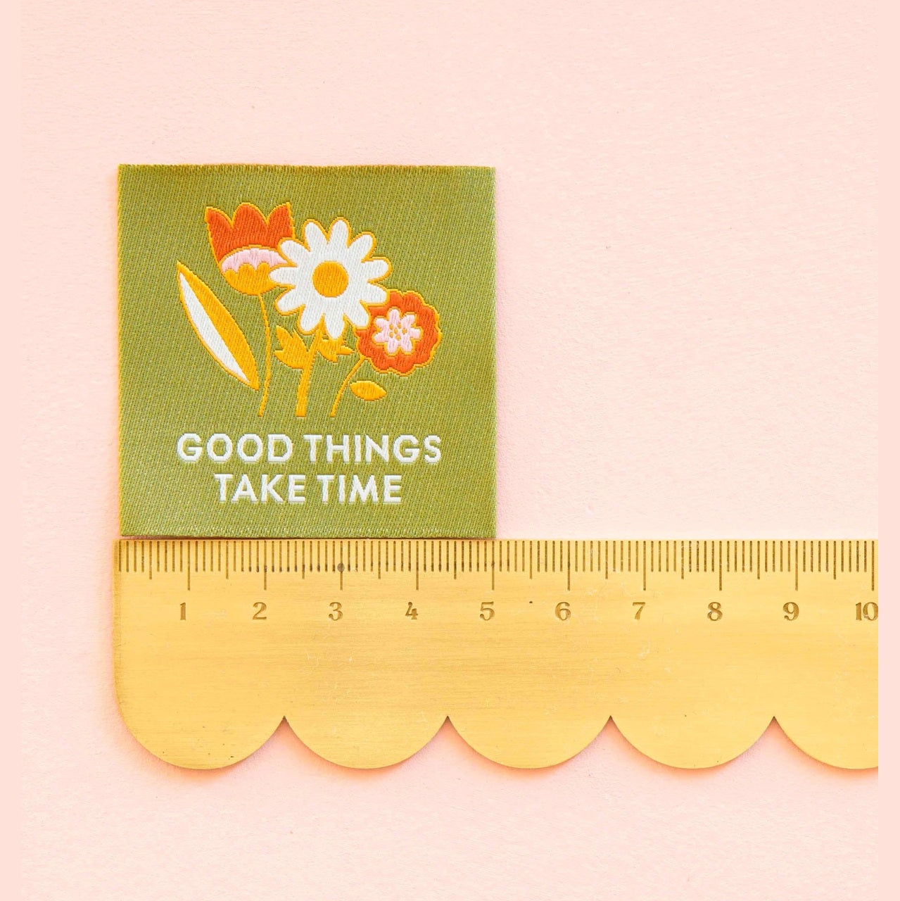 Good Things Take Time Woven Sewing Labels by Sarah Hearts