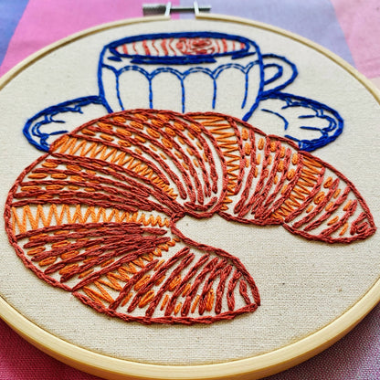 Croissant - Complete Embroidery Kit
