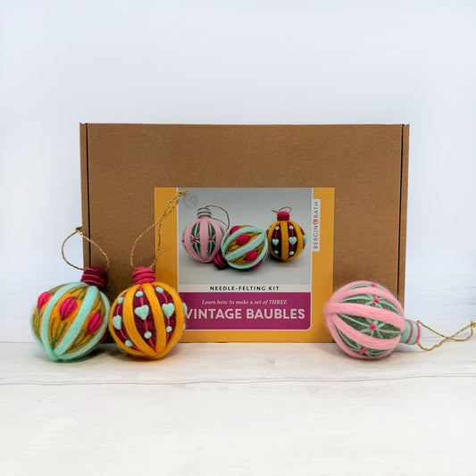 Vintage Baubles - Needle Felting Kit
