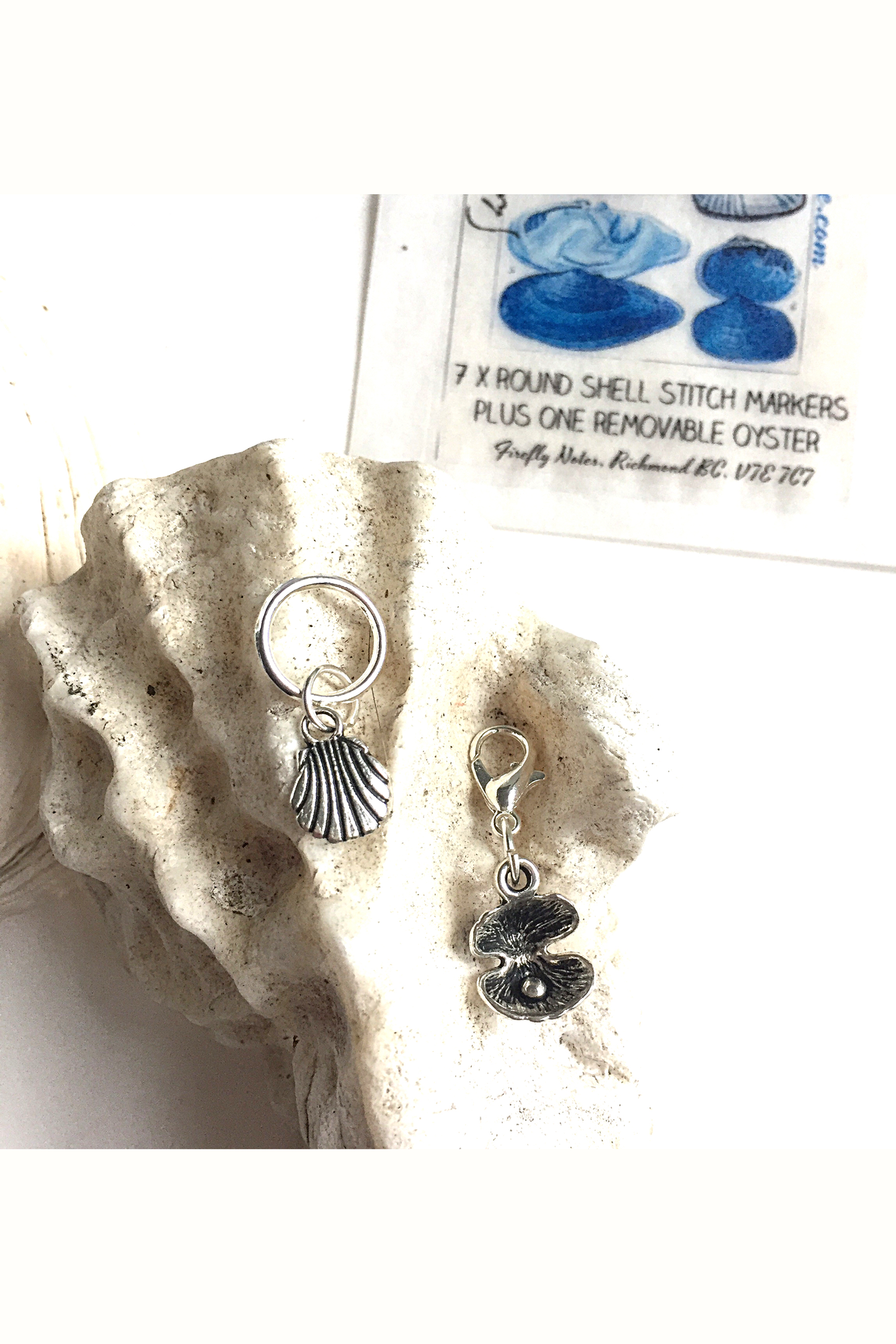 Sea Shell Stitch Marker Set (8 Pieces)