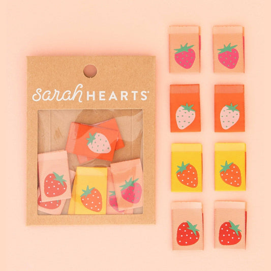 Strawberry Multipack Woven Sewing Labels by Sarah Hearts