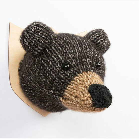 Mini Bear Head Knitting Kit by Sincerely Louise