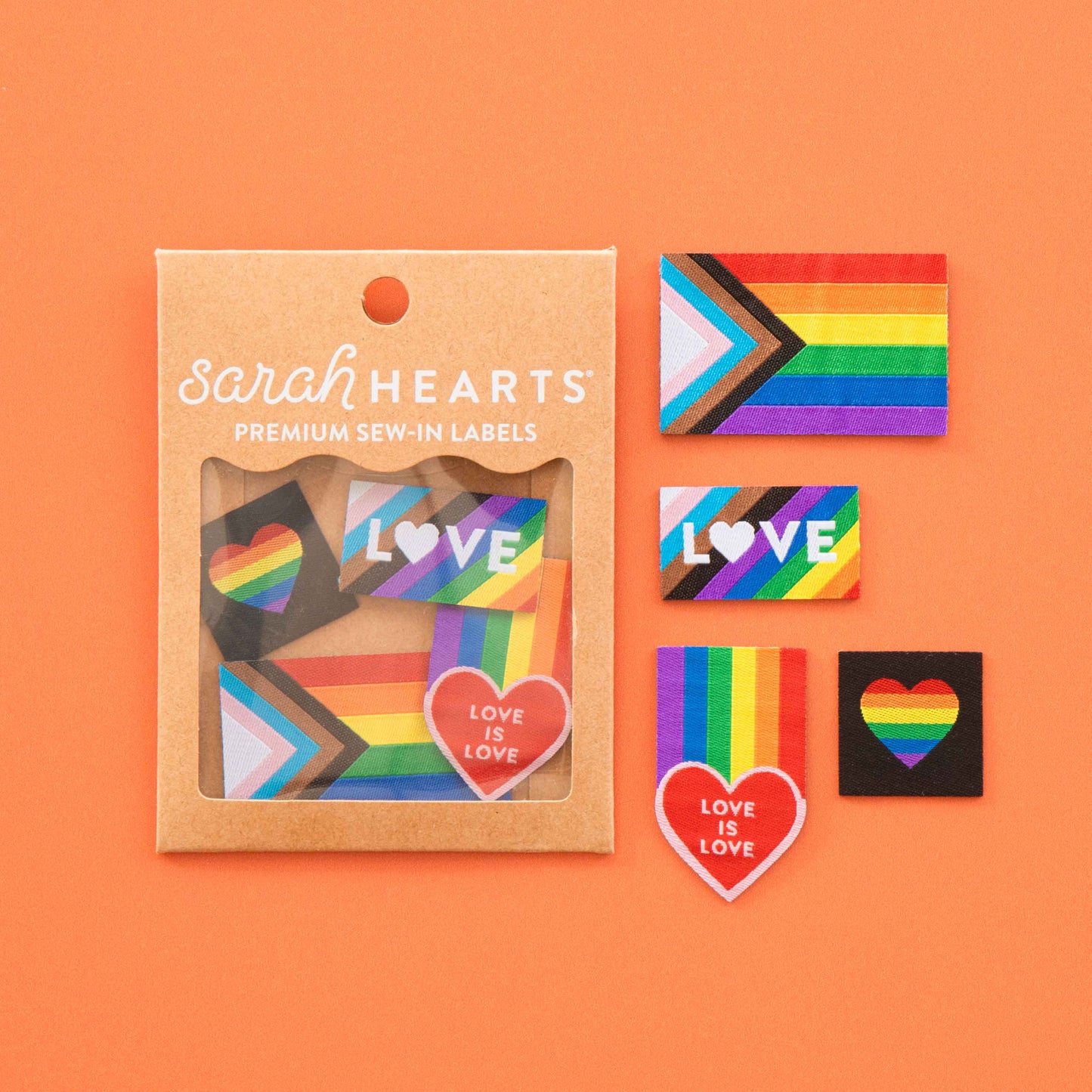 Pride Rainbow - Iron-on Label Multipack