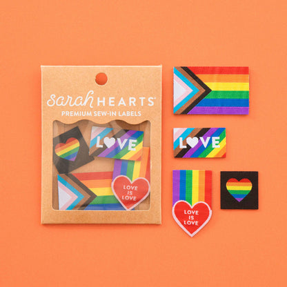 Pride Rainbow - Iron-on Label Multipack