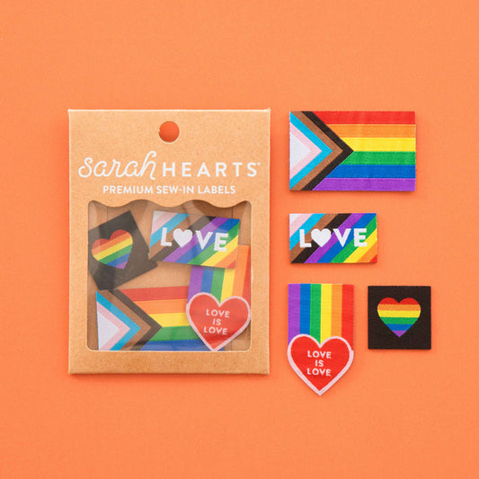 Pride Rainbow - Iron-on Label Multipack