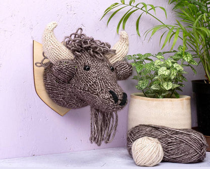 Mini Bison Head Knitting Kit by Sincerely Louise