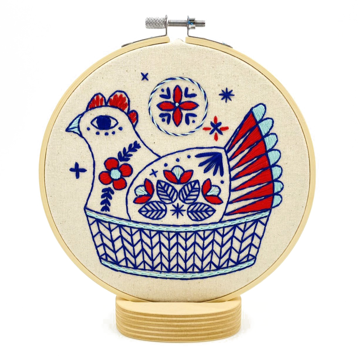 French Hen - Complete Embroidery Kit