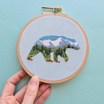 Mountain Bear - Embroidery Kit