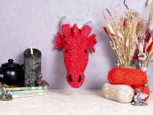 Mini Dragon Head Knitting Kit