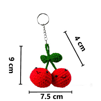 Cherries Keychain - DIY Crochet Kit