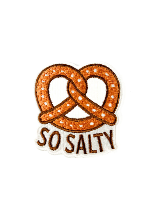 So Salty Embroidered Patch Iron-On