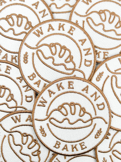 Wake & Bake - Embroidered Iron-On Patch