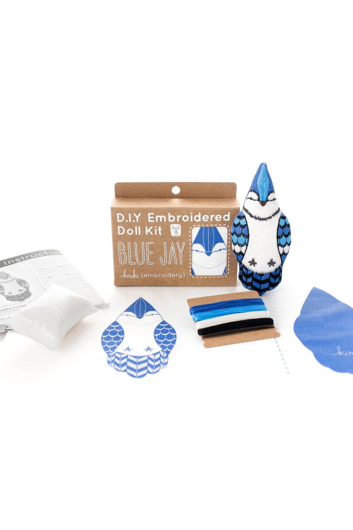 Blue Jay (Level 3) - Embroidery Kit
