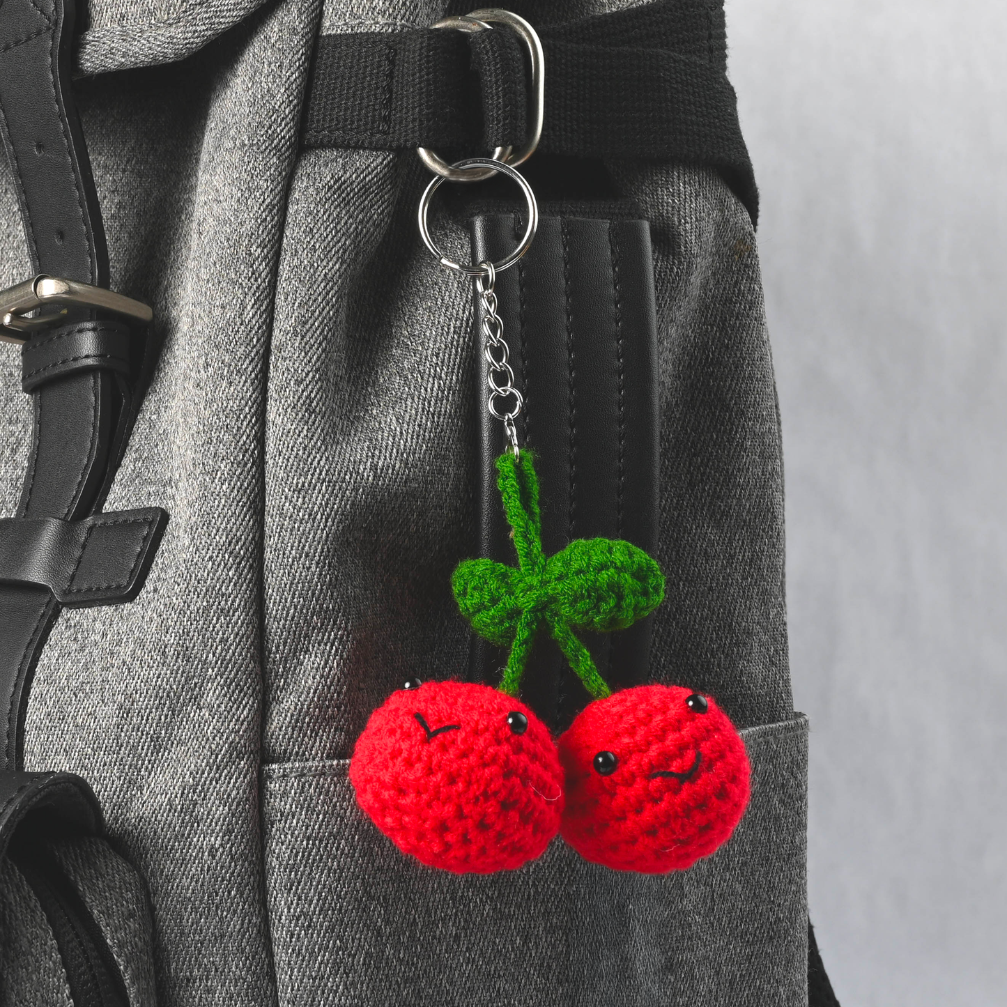 Cherries Keychain - DIY Crochet Kit