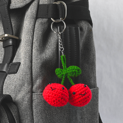 Cherries Keychain - DIY Crochet Kit