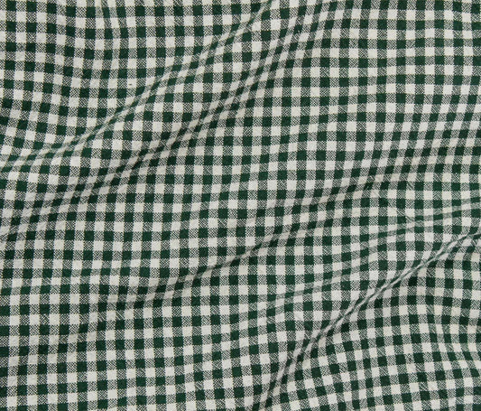 Organic Gingham - Pine Tree (Per ½ Meter)