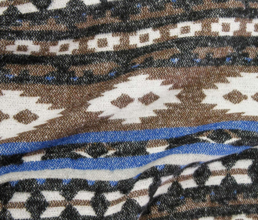 Woodlands - Blue/Brown/Black (Per ½ Meter)