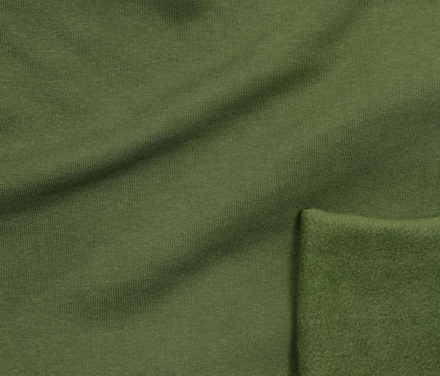 Organic Royal Fleece - Green (Per ½ Meter)