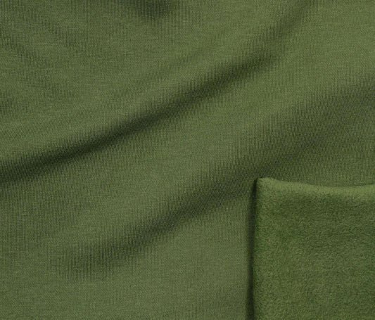 Organic Royal Fleece - Green (Per ½ Meter)
