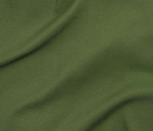 Organic Royal Rib - Green (Per ½ Meter)