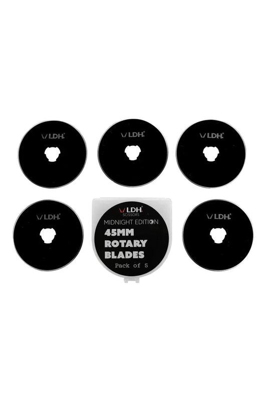 45mm (13⁄4″) Midnight Edition Rotary Blades (Pack of 5)- LDH Scissors
