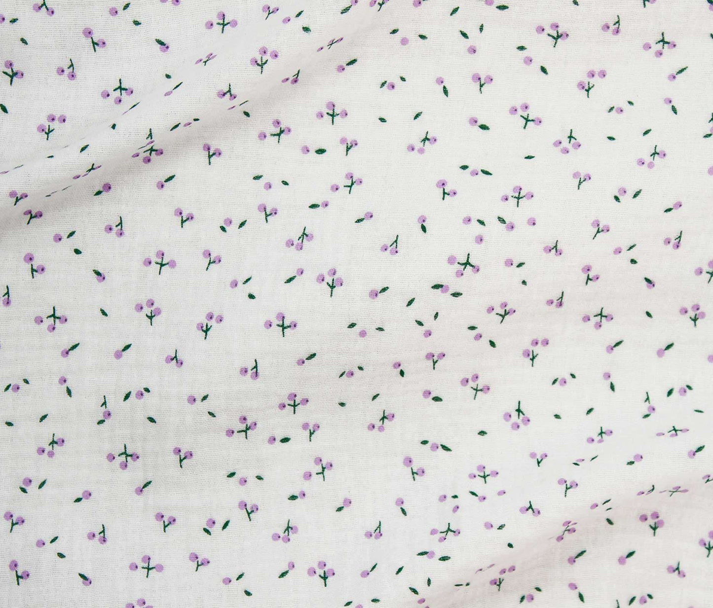 Cotton Gauze Print - Mini Flower (Per ½ Meter)