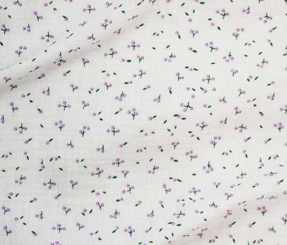 Cotton Gauze Print - Mini Flower (Per ½ Meter)