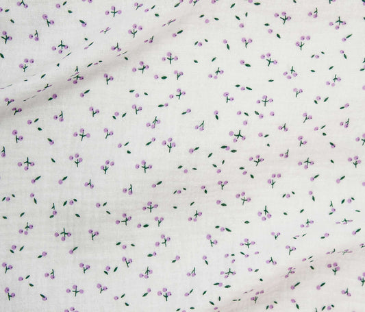 Cotton Gauze Print - Mini Flower (Per ½ Meter)