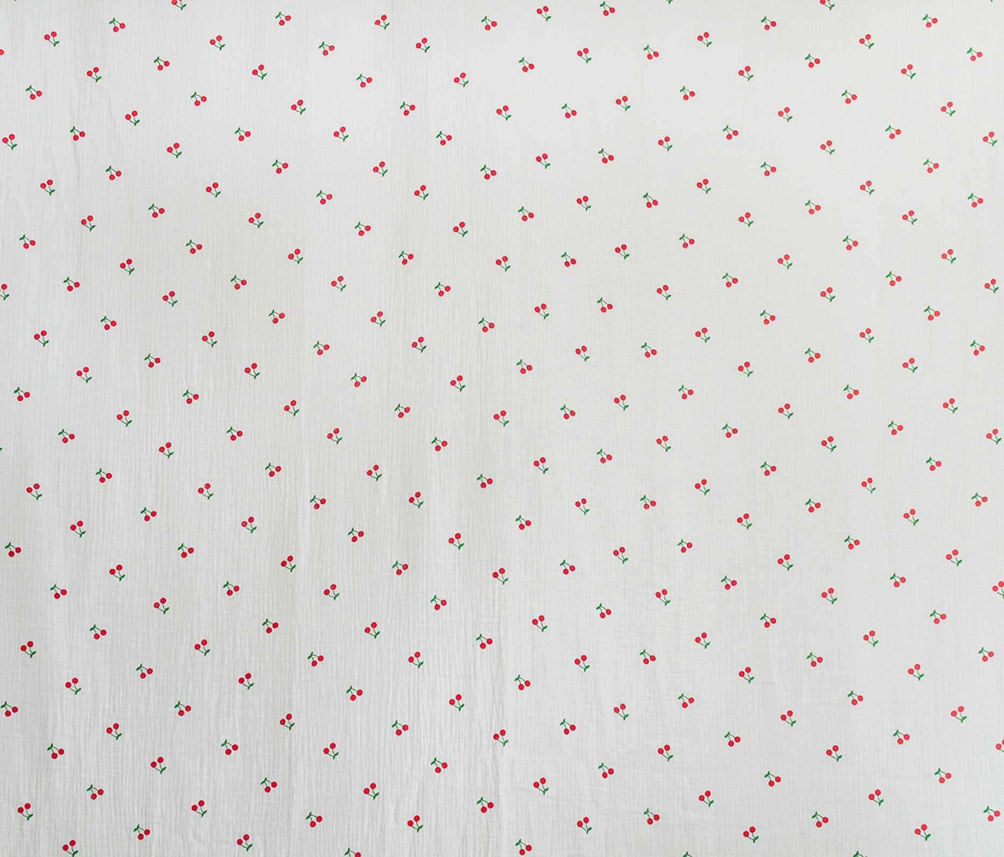 Cotton Gauze Print - Cherry Print (Per ½ Meter)