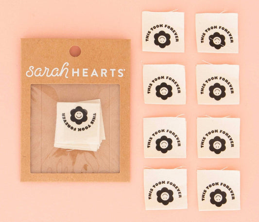 This Took Forever - Sewing Organic Cotton Labels by Sarah Hearts