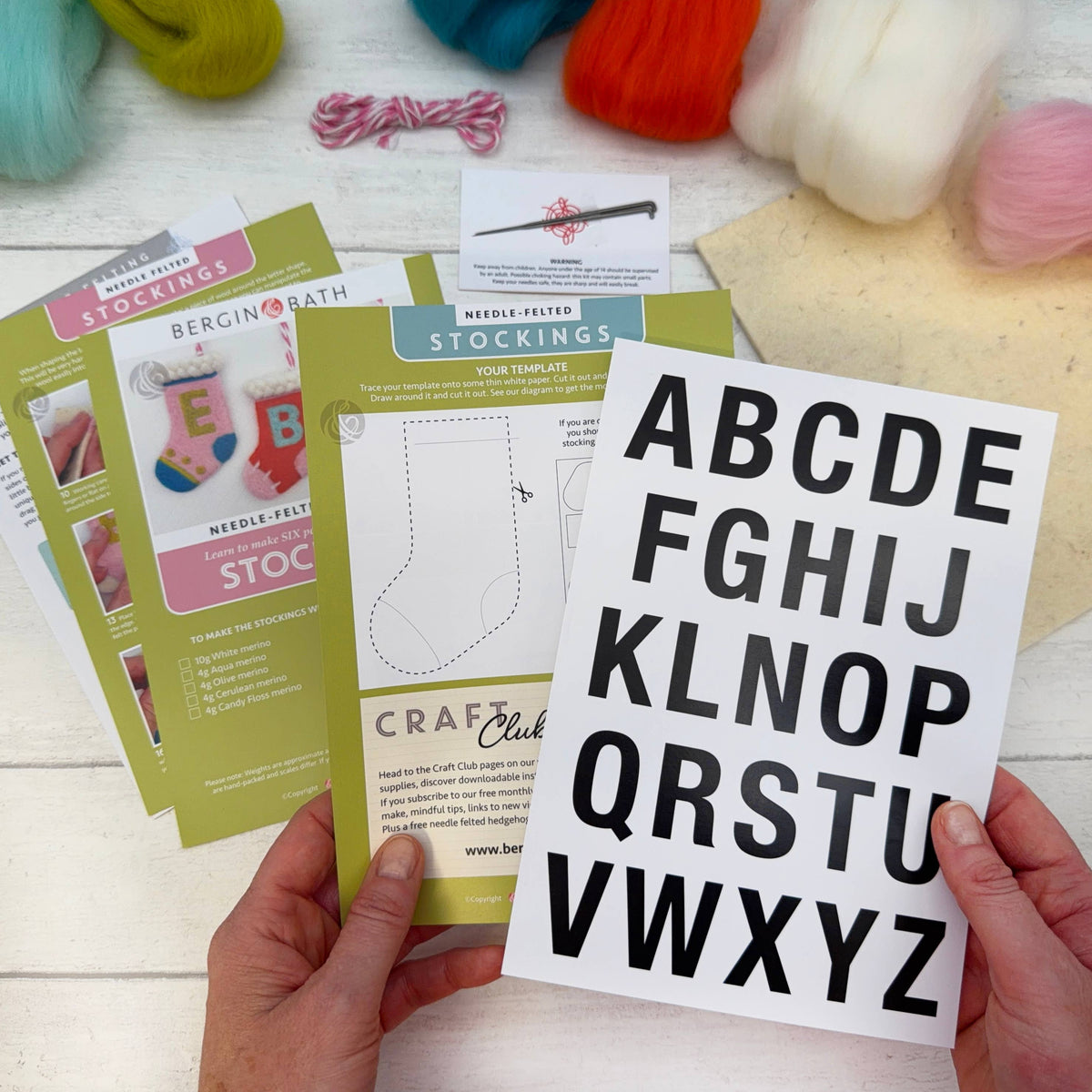 Christmas Stocking - Needle Felting Kit