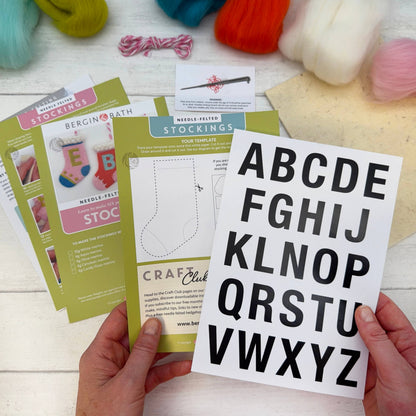 Christmas Stocking - Needle Felting Kit
