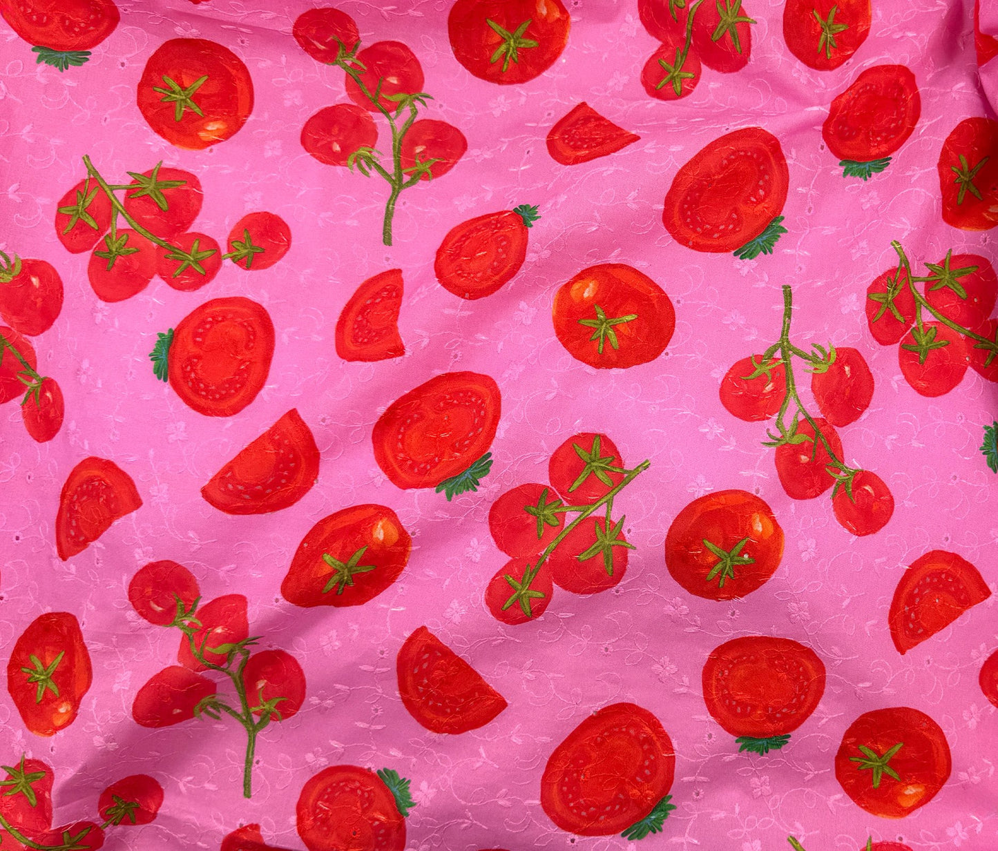 Cherry Toms - Cotton Eyelet (Per ½ Meter)