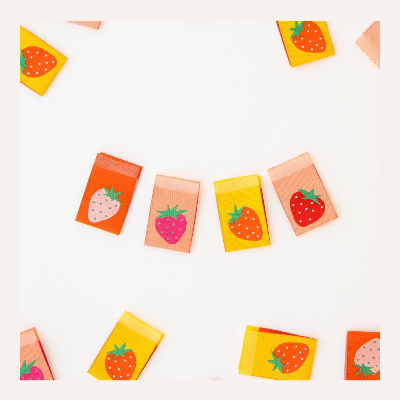 Strawberry Multipack Woven Sewing Labels by Sarah Hearts