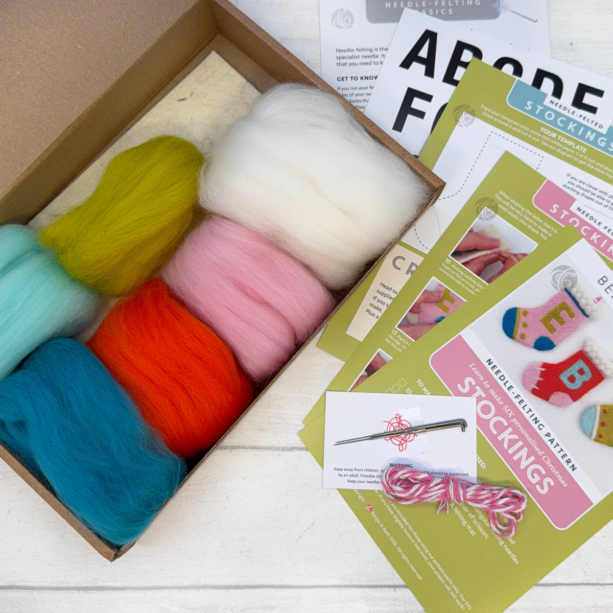 Christmas Stocking - Needle Felting Kit
