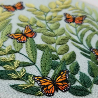 "Love Grows" butterfly - Embroidery Kit