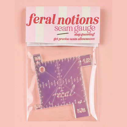 Iridescent Seam Gauge – 2" Square