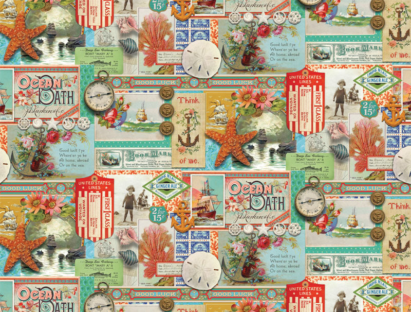 Saltwater by Cathe Holden - Nautical (Per ½ Meter)
