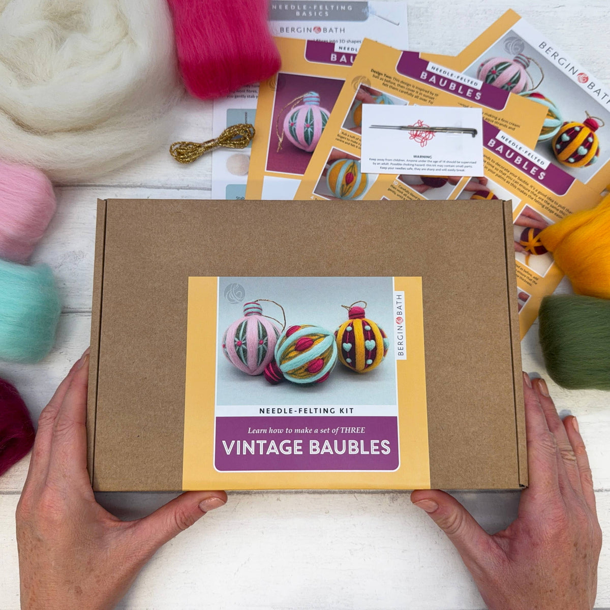 Vintage Baubles - Needle Felting Kit